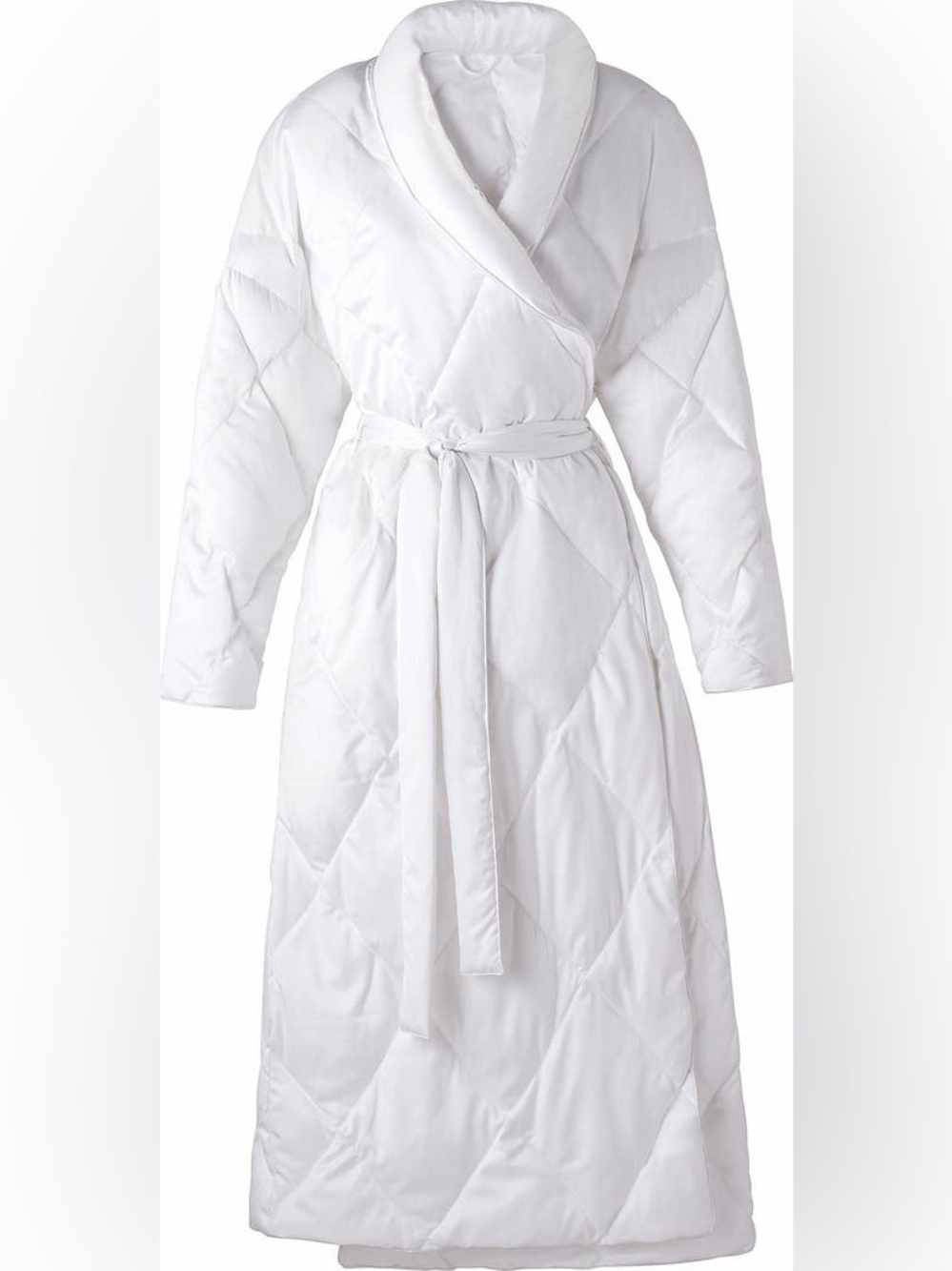 Satin Diamond Quilted Robe NWOT